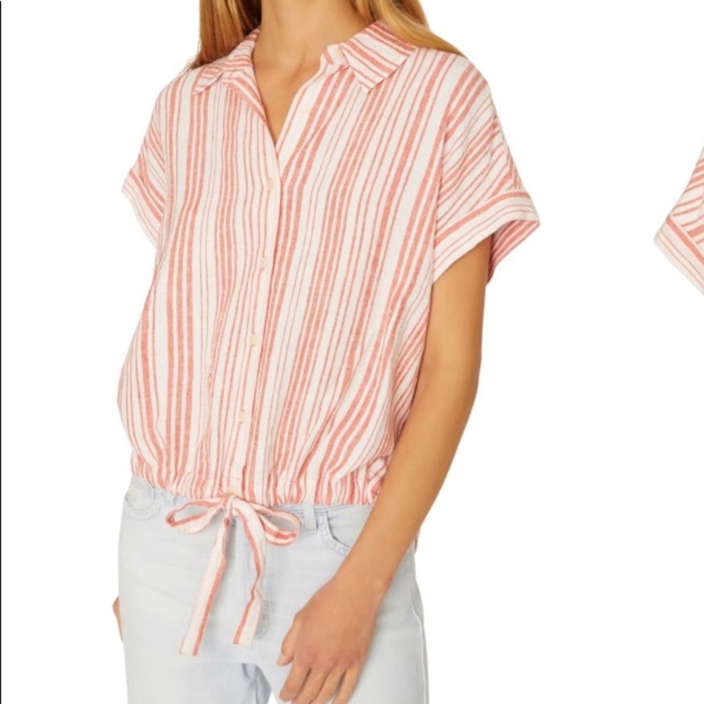 Sanctuary Miles Borrego Tie Front Shirt